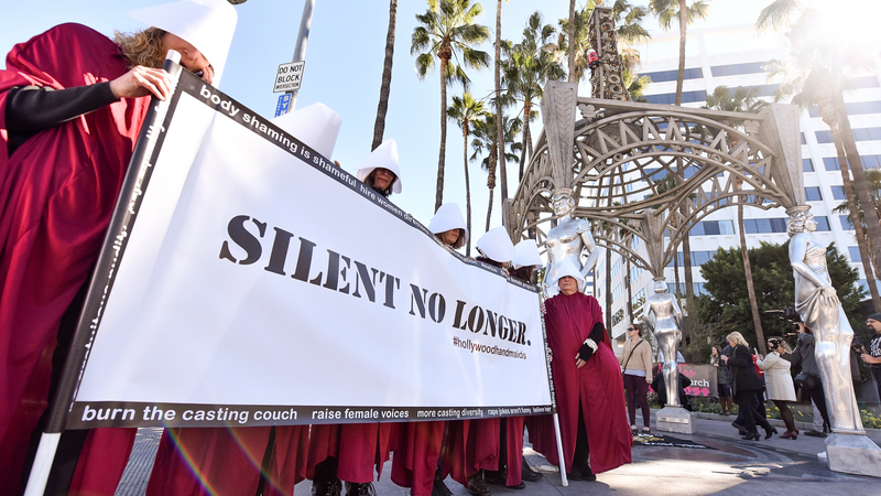 Illustration for article titled During the Newly Woke Academy Awards, These #OscarsSoComplicit Activists Protested Statutes of Limitations for Rape